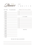 Planner Journalier – Organisation & Objectifs | A4 & A5