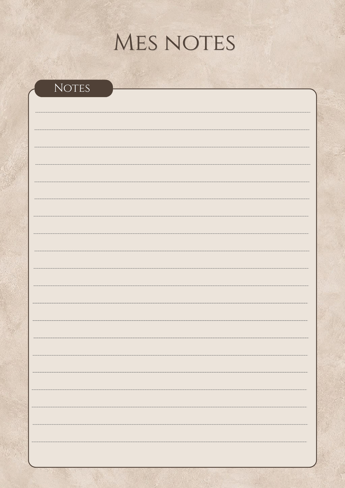 To Do List & Pages de Notes – Édition Minimaliste | A4 & A5